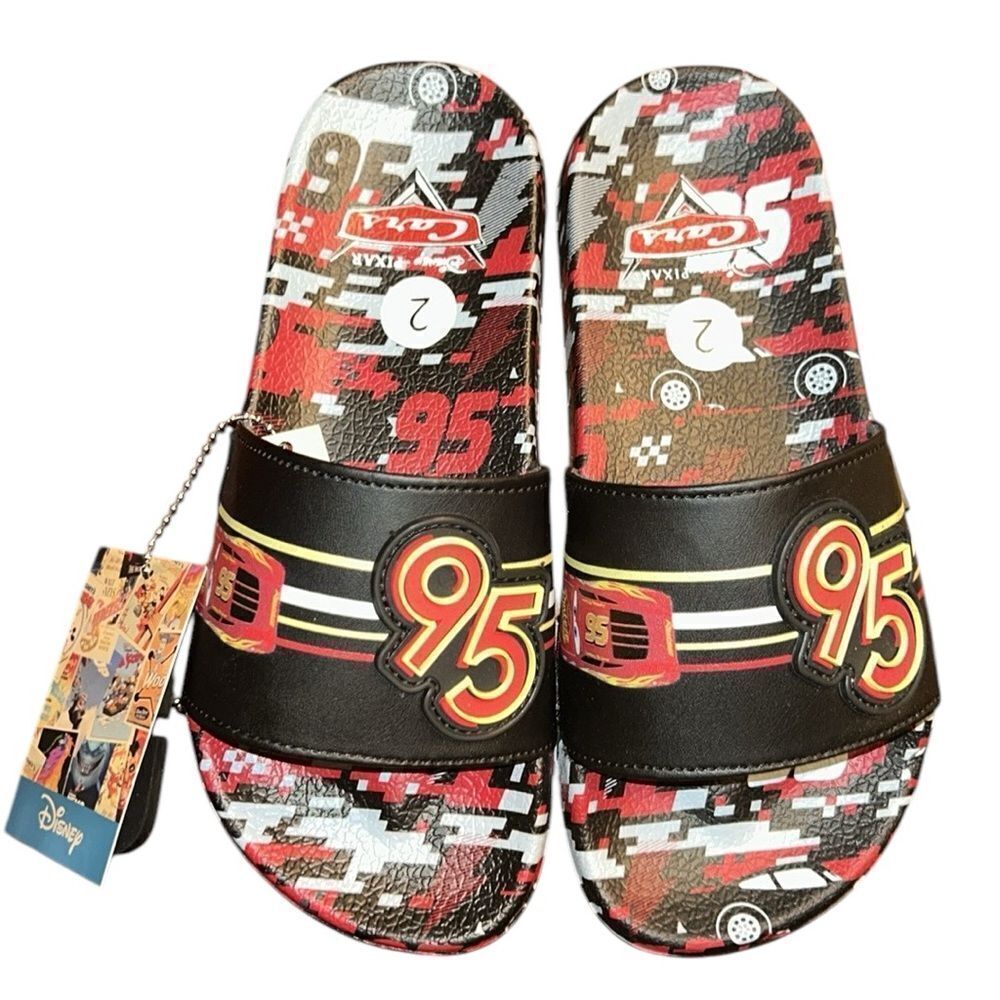 Disney Kids Cars Boys Rubber Red & Black
Sandals(Size 12)